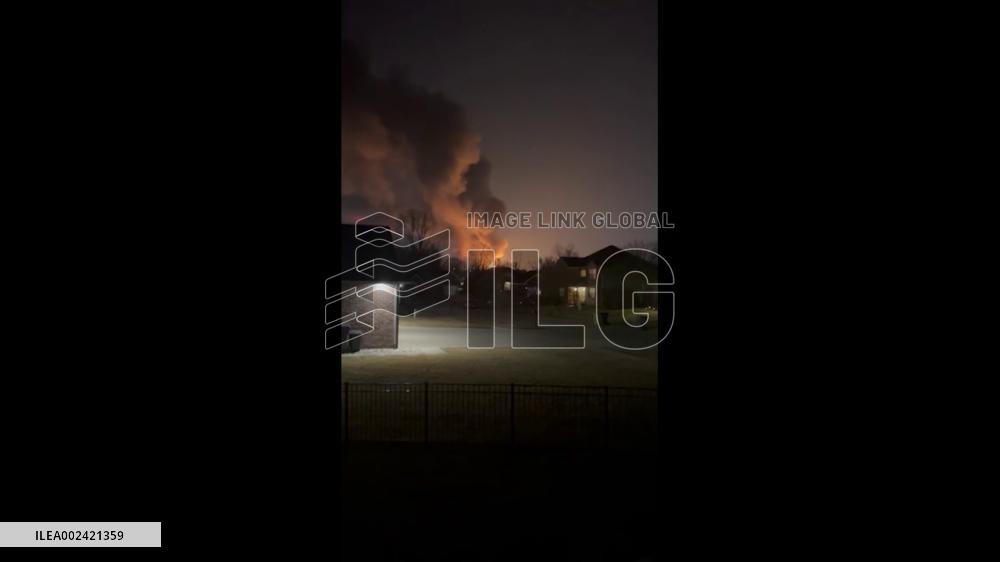 US: Industrial Fire, Multiple Explosions In Clinton Township, Michigan 8