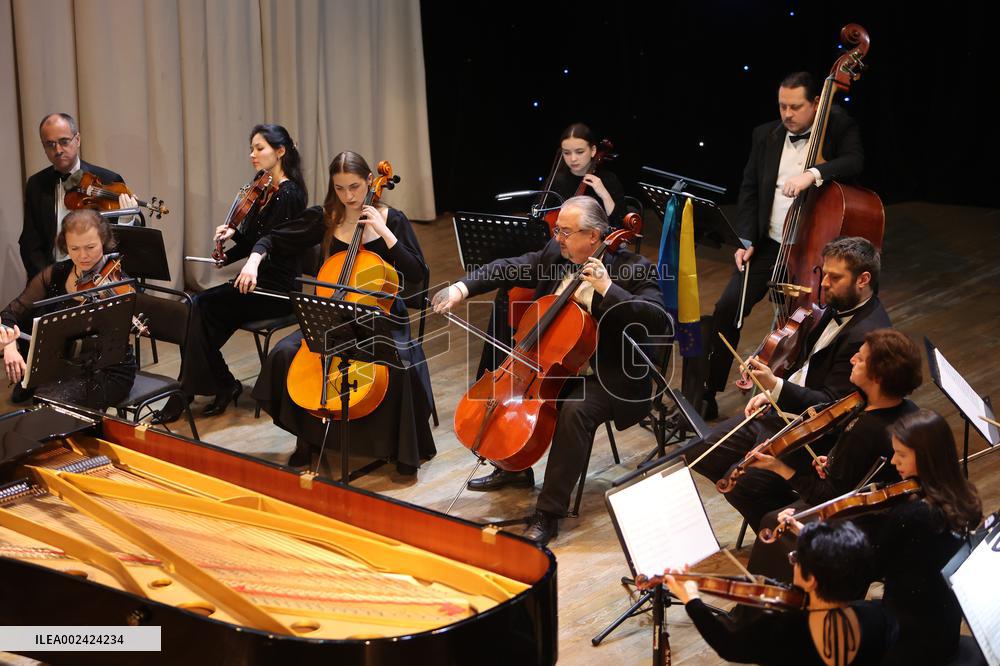Piano concert night in Ivano-Frankivsk