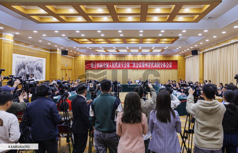 (TWO SESSIONS) CHINA-BEIJING-NPC-GUIZHOU DELEGATION-GROUP MEETING (CN)