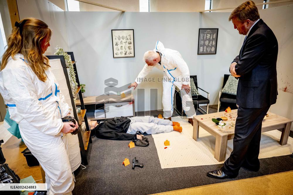 King Willem Alexander Working Visit To NFI