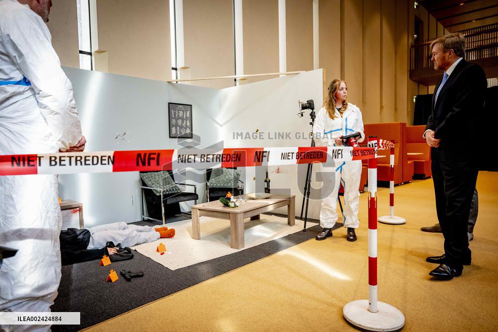 King Willem Alexander Working Visit To NFI