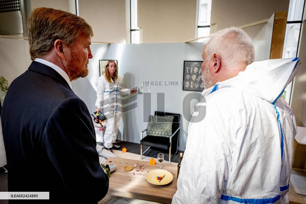 King Willem Alexander Working Visit To NFI