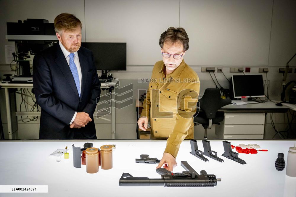 King Willem Alexander Working Visit To NFI