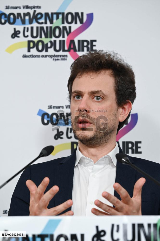 LFI Press conference to present a list for European elections - Paris