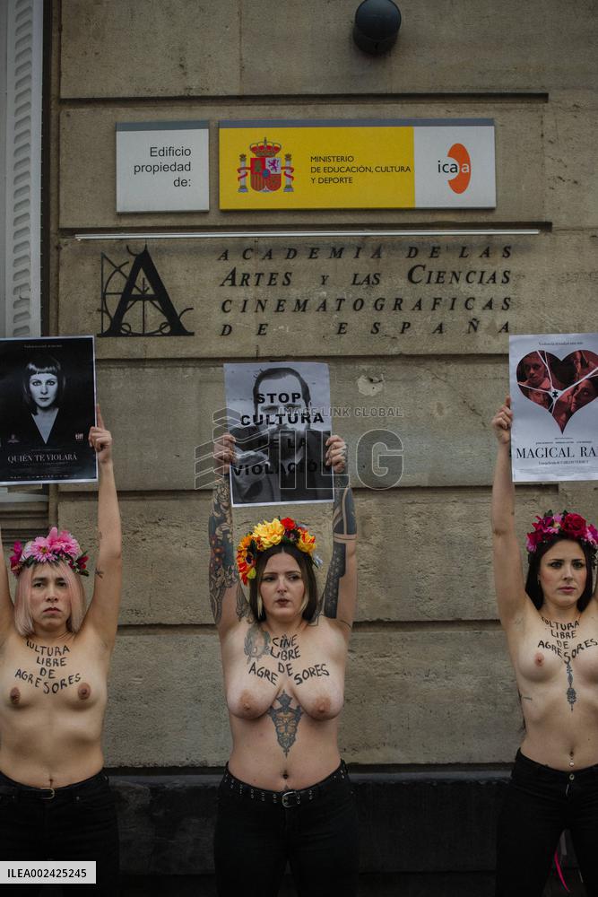 Femen denounces cases of sexual violence in Spanish cinema - Madrid
