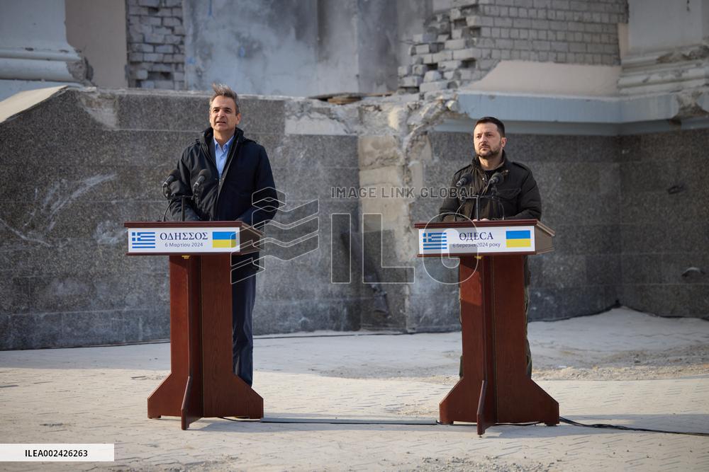 Odesa Rocked By Deadly Blast During Visit By Zelensky And Greek PM