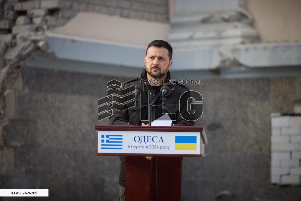 Odesa Rocked By Deadly Blast During Visit By Zelensky And Greek PM