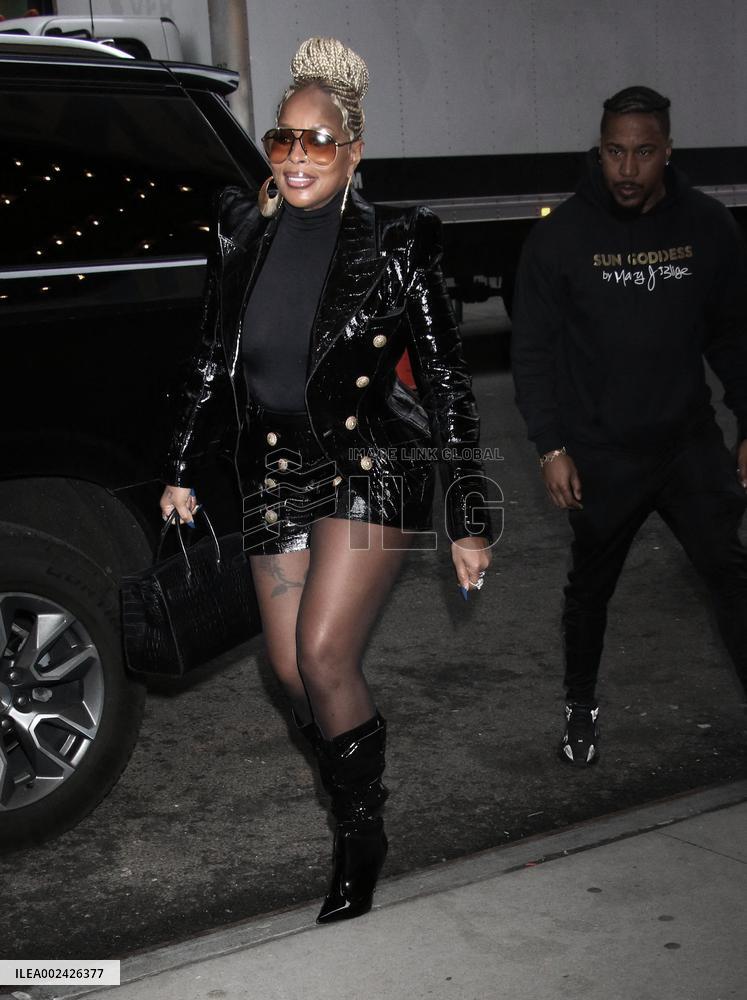 Mary J Blige At CBS This Morning Studios - NYC