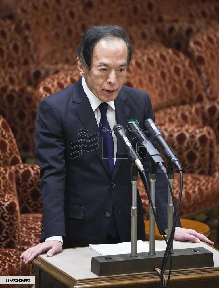 BOJ chief Ueda at parliament