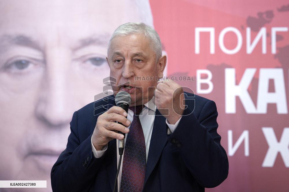 Communist presidential candidate Kharitonov - Moscow