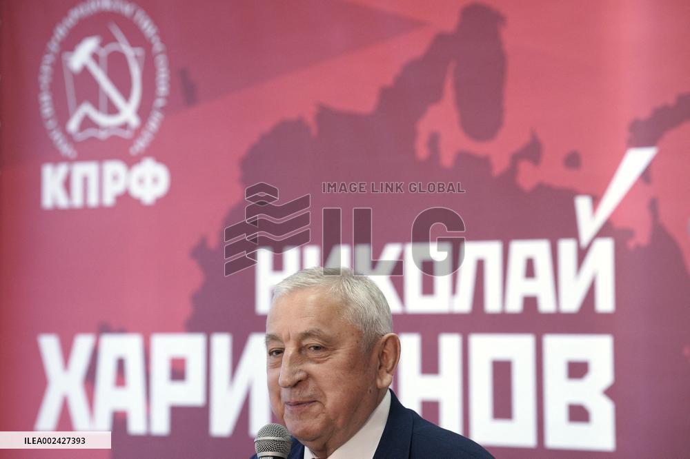 Communist presidential candidate Kharitonov - Moscow