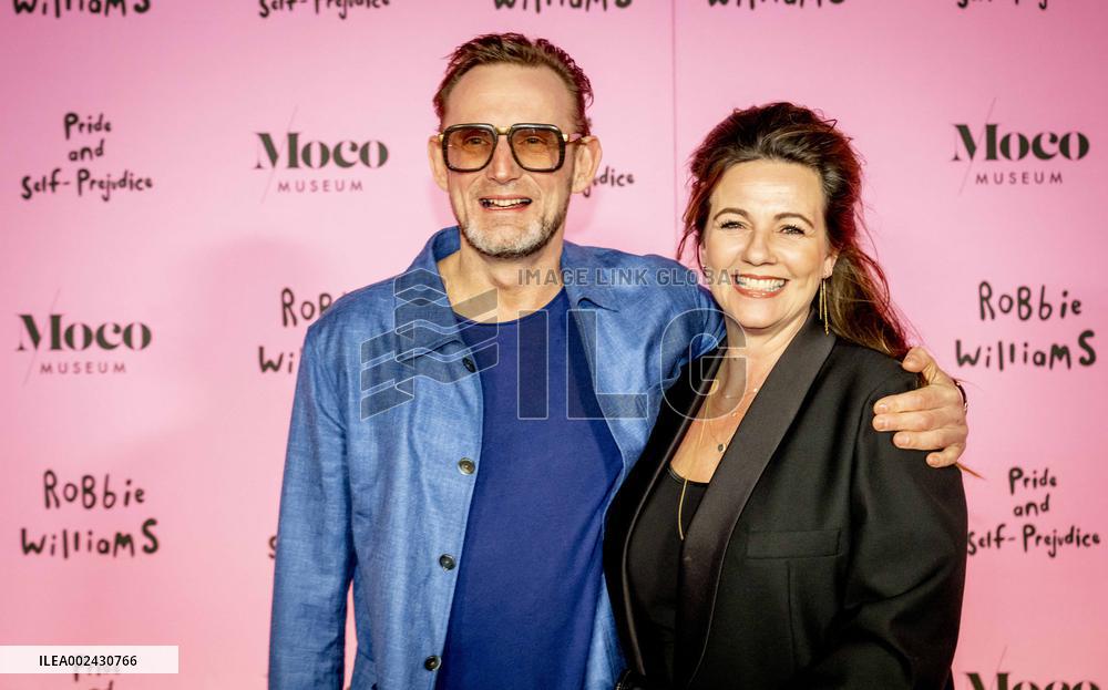 Prince Bernhard Jr. And Princess Annette At Robbie Williams Exhibition - Amsterdam