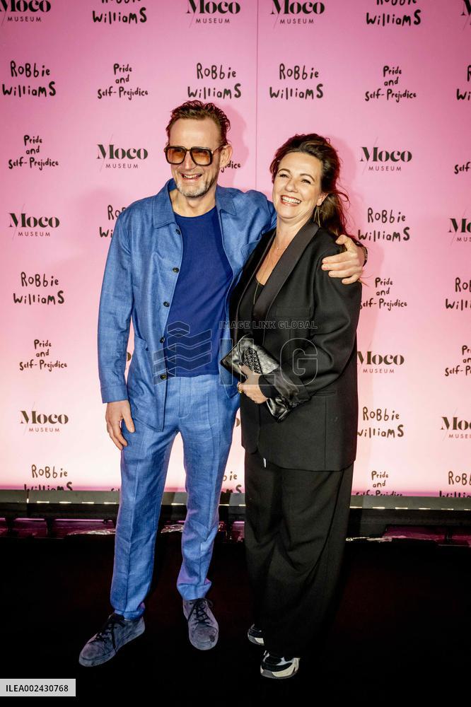 Prince Bernhard Jr. And Princess Annette At Robbie Williams Exhibition - Amsterdam