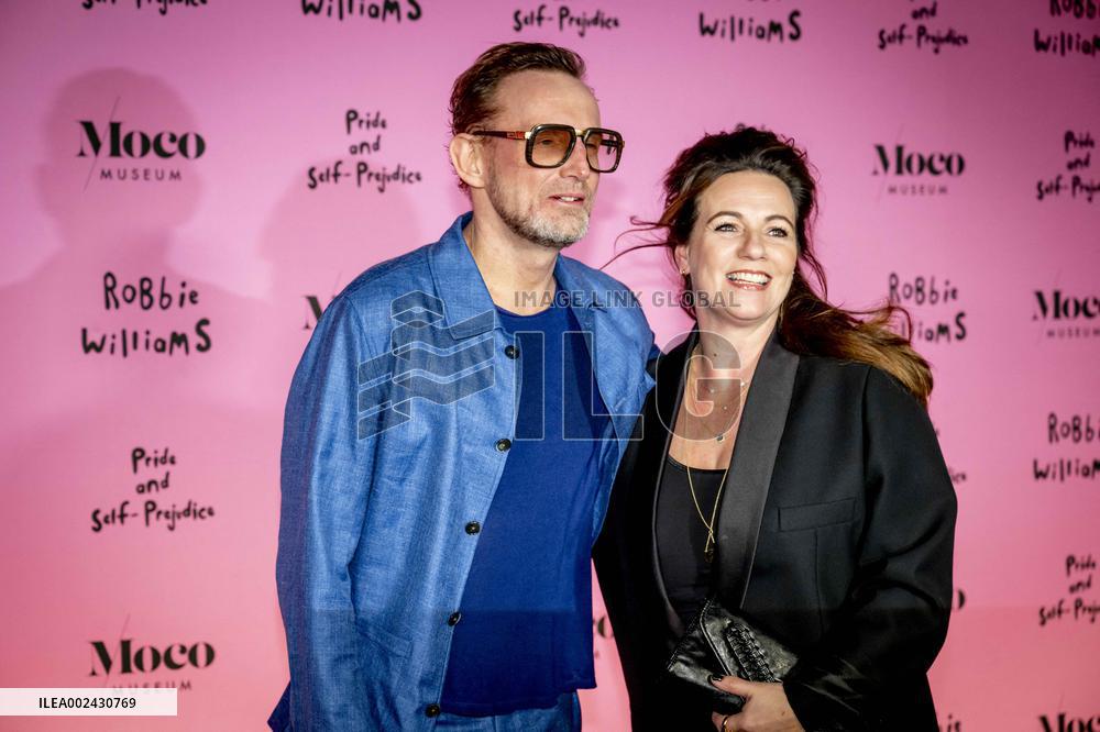 Prince Bernhard Jr. And Princess Annette At Robbie Williams Exhibition - Amsterdam