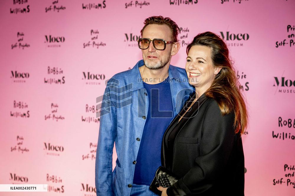 Prince Bernhard Jr. And Princess Annette At Robbie Williams Exhibition - Amsterdam