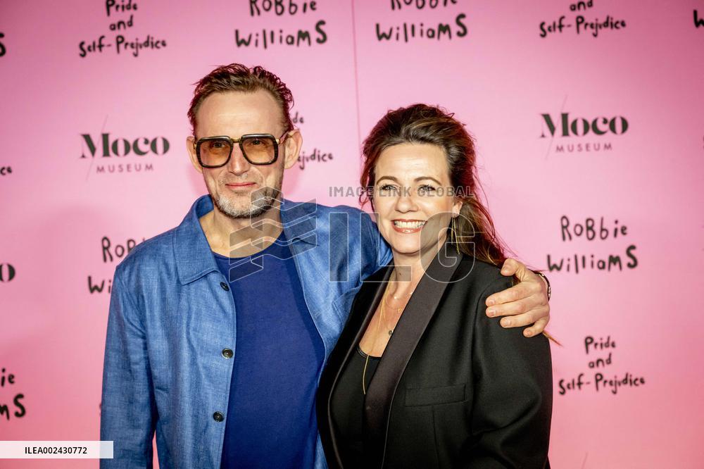 Prince Bernhard Jr. And Princess Annette At Robbie Williams Exhibition - Amsterdam