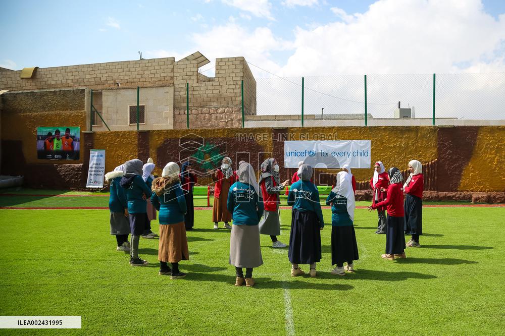 UN Delegation Visits A School - Idlib