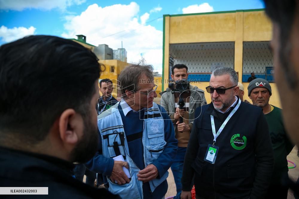 UN Delegation Visits A School - Idlib