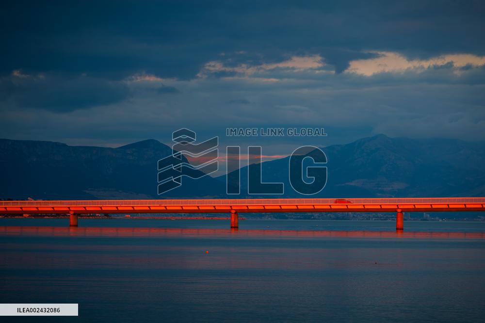 CROATIA-TROGIR-SUNSET