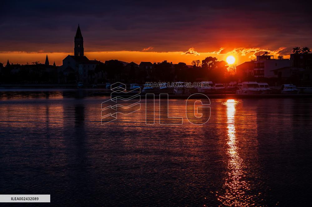 CROATIA-TROGIR-SUNSET