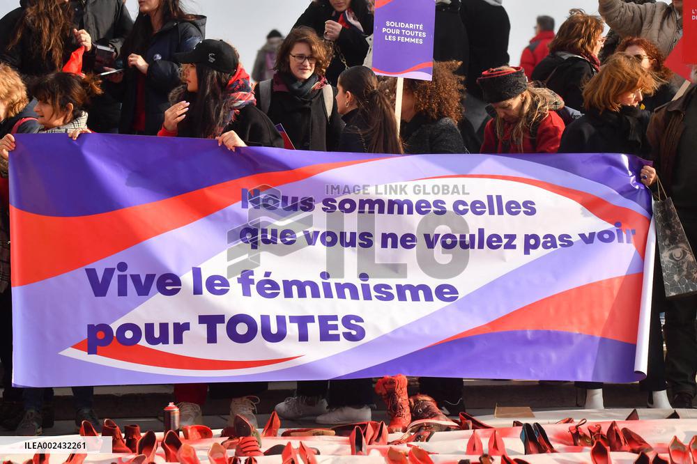 Rally Against Violence Against Women - Paris