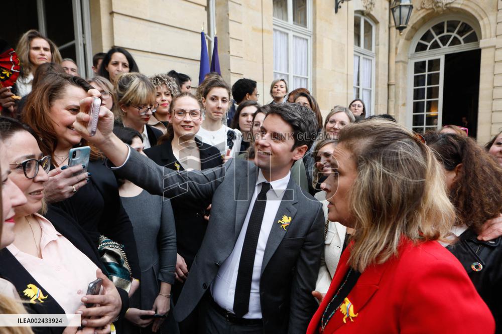 PM Attal Receives The Winners Of The 101 Women Entrepreneurs Competition - Paris
