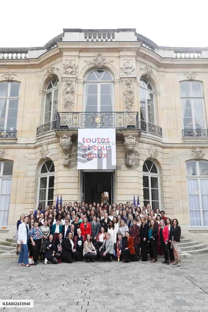 PM Attal Receives The Winners Of The 101 Women Entrepreneurs Competition - Paris