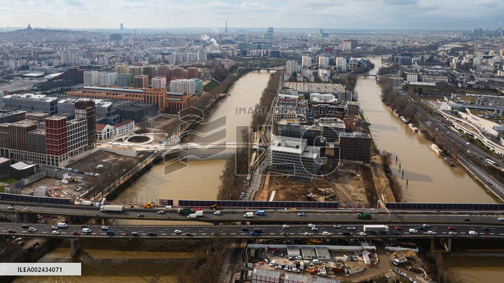Aerial Views Of Paris 2024 Olympic Village - Paris