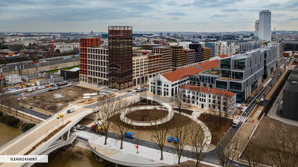 Aerial Views Of Paris 2024 Olympic Village - Paris