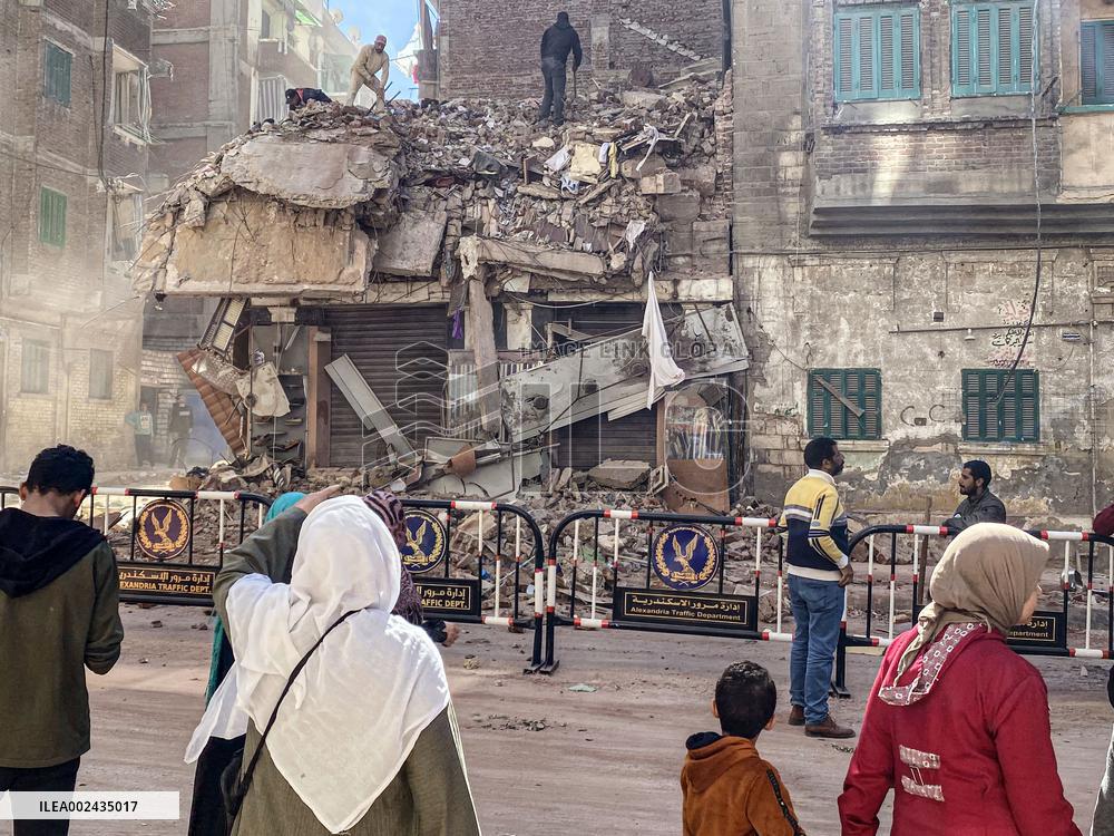 EGYPT-ALEXANDRIA-RESIDENTIAL BUILDING-COLLAPSE