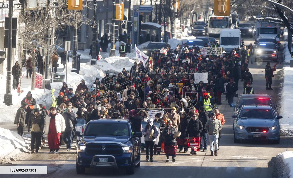 Missing Indigenous Women Protest - Winnipeg