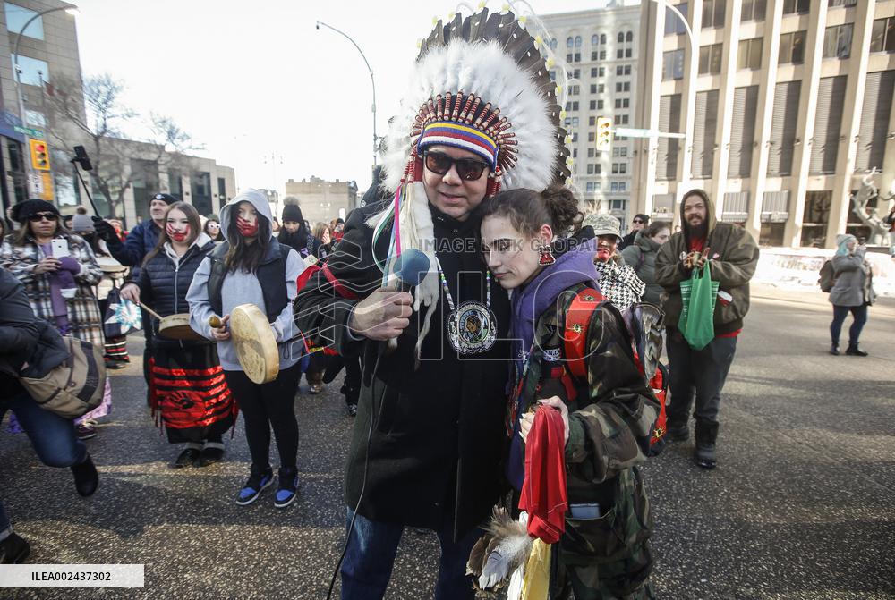 Missing Indigenous Women Protest - Winnipeg