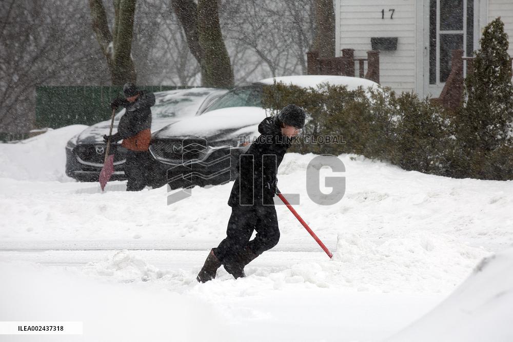 Storm Walloping Parts Of Newfoundland - Canada