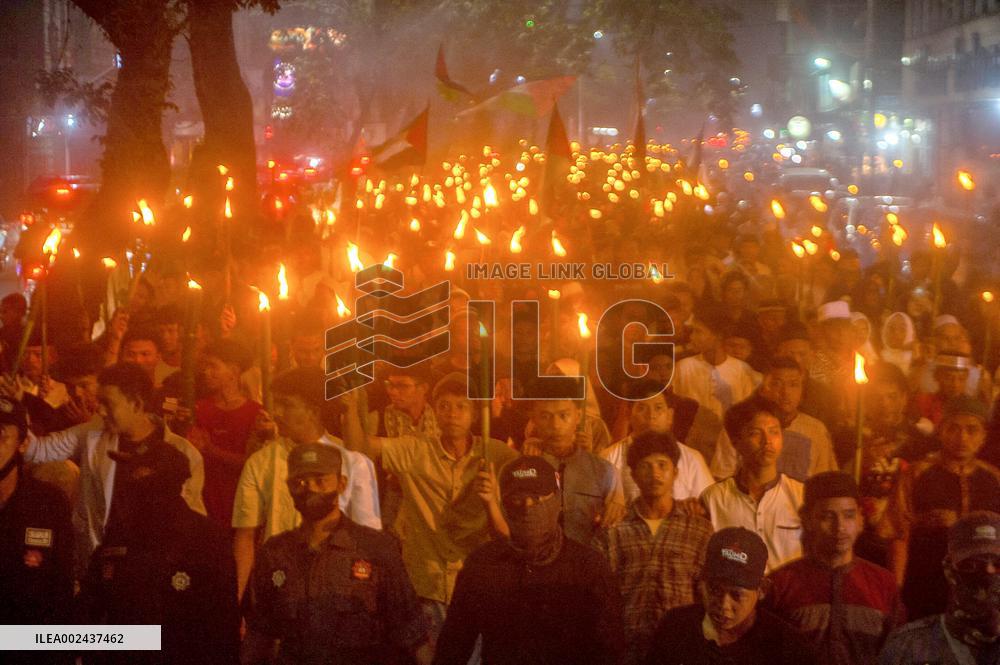 Torchlight Parade Welcoming Ramadan