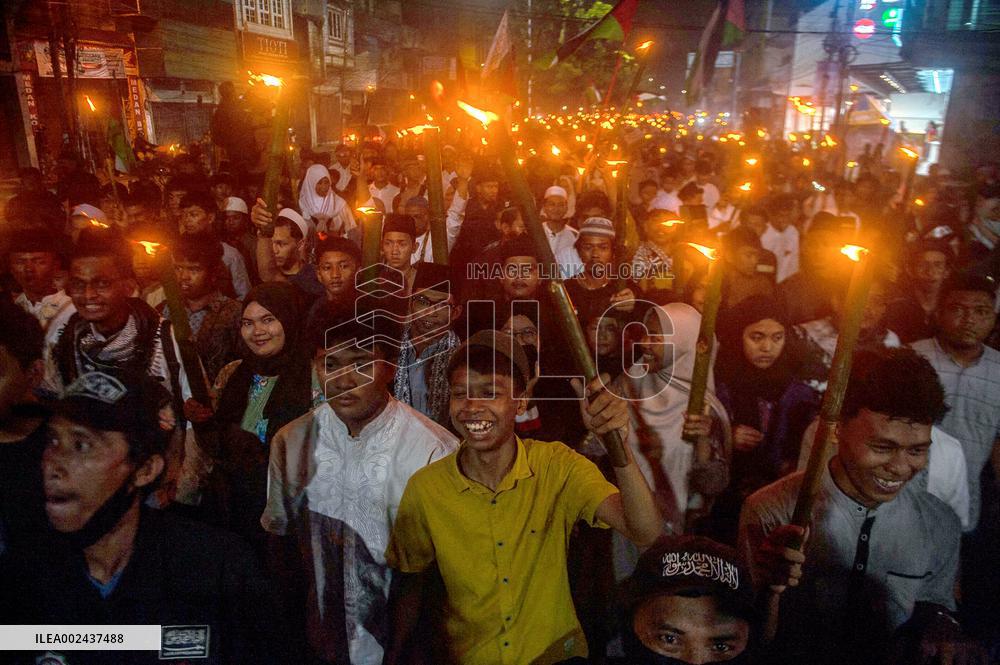 Torchlight Parade Welcoming Ramadan