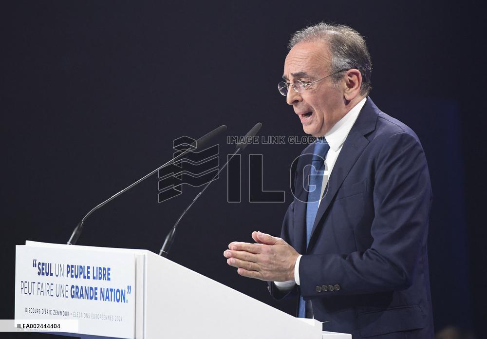 Reconquete! Launches EU Elections Campaign - Paris