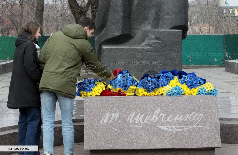 Celebration of 210th anniversary of Taras Shevchenkos birth in Dnipro