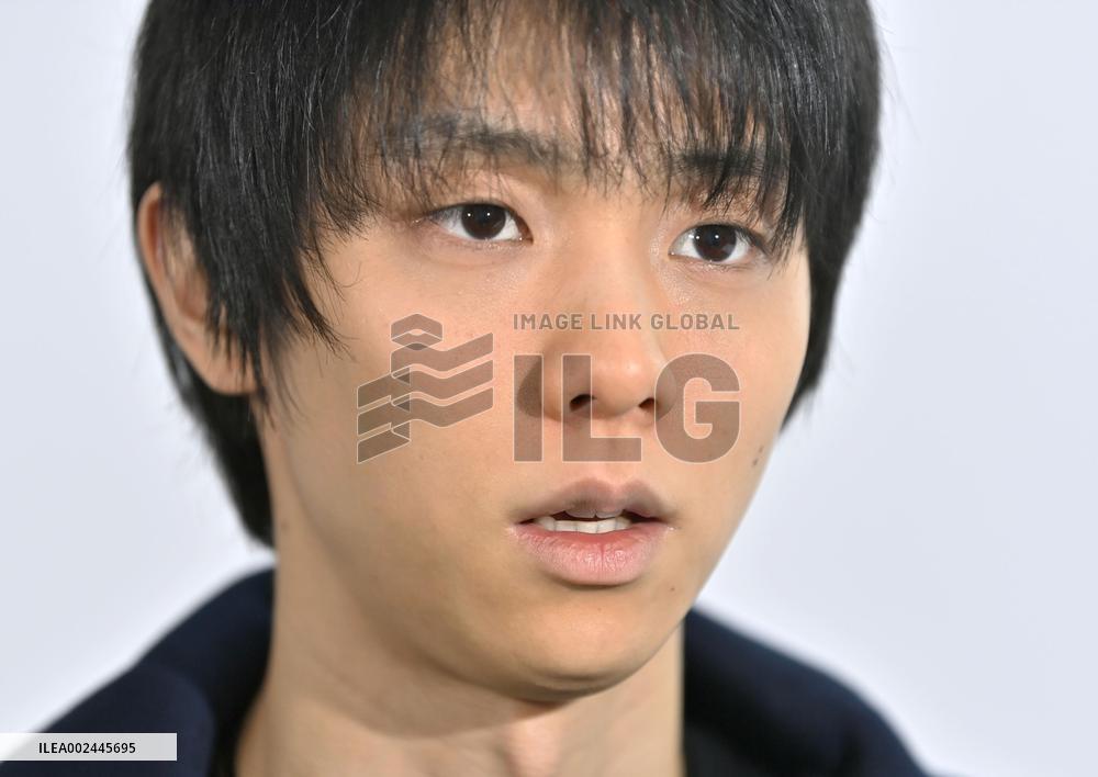 Figure skating star Hanyu in interview