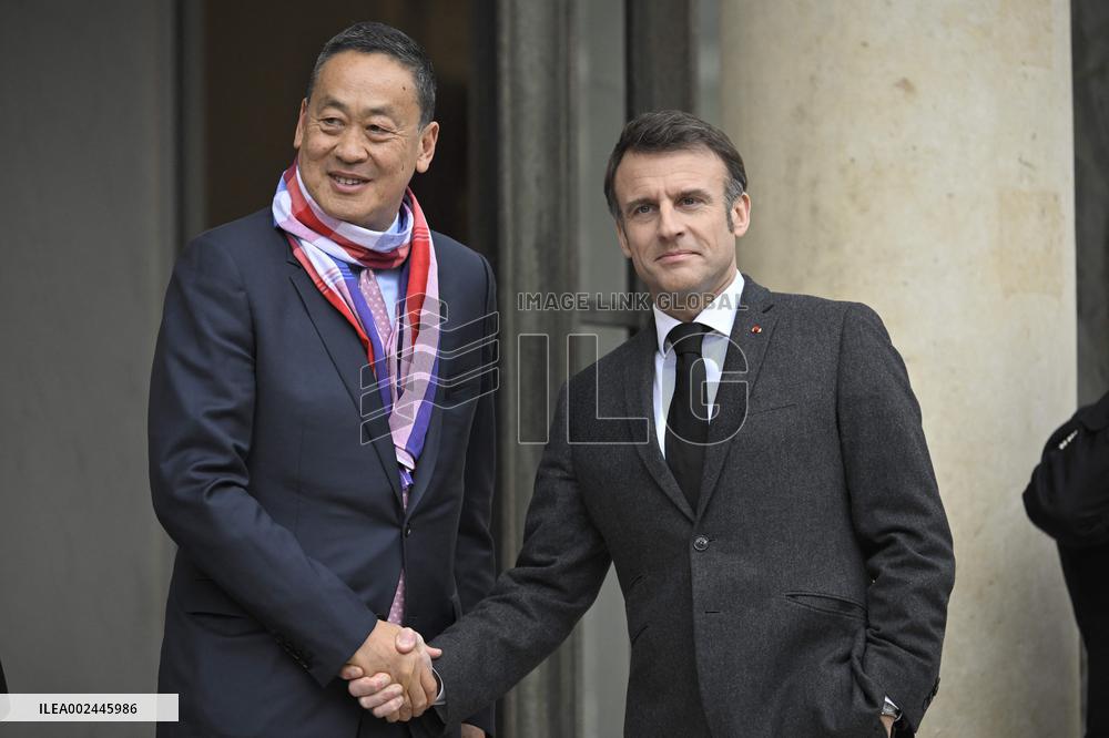 Thailand's PM Srettha Thavisin At The Elysee - Paris
