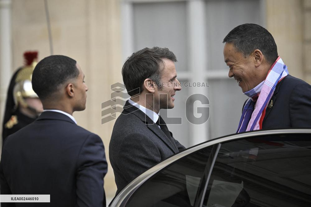 Thailand's PM Srettha Thavisin At The Elysee - Paris
