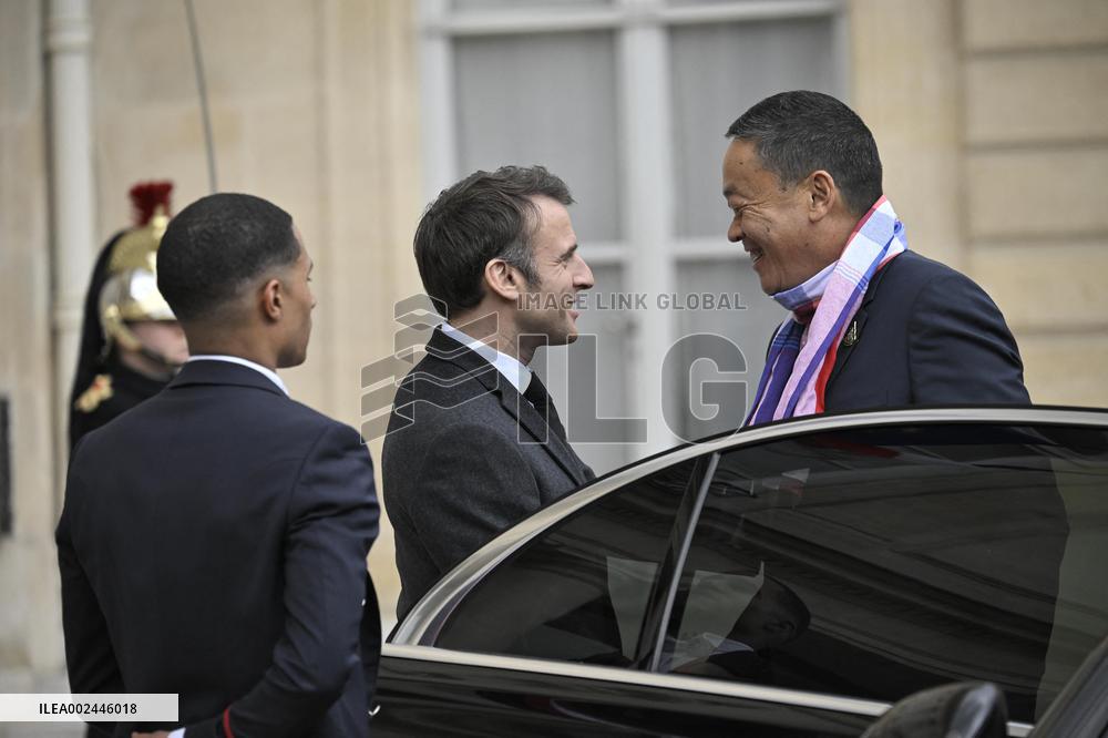Thailand's PM Srettha Thavisin At The Elysee - Paris