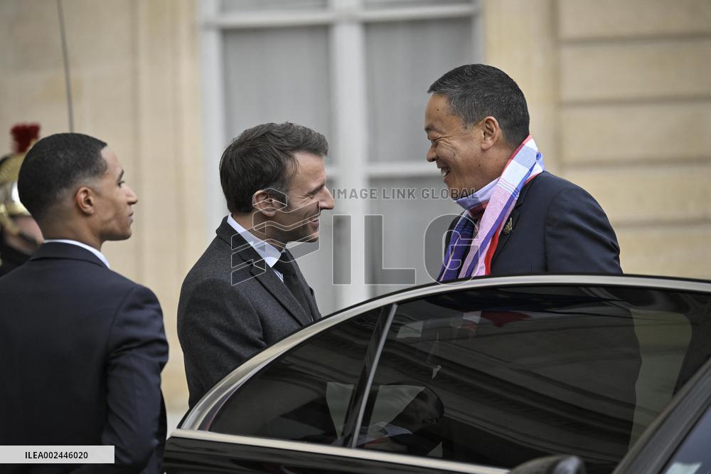 Thailand's PM Srettha Thavisin At The Elysee - Paris