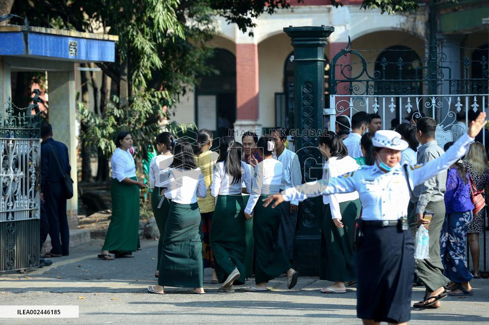 MYANMAR-YANGON-MATRICULATION EXAM