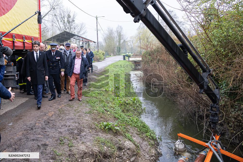 PM Attal on visit in Pas de Calais