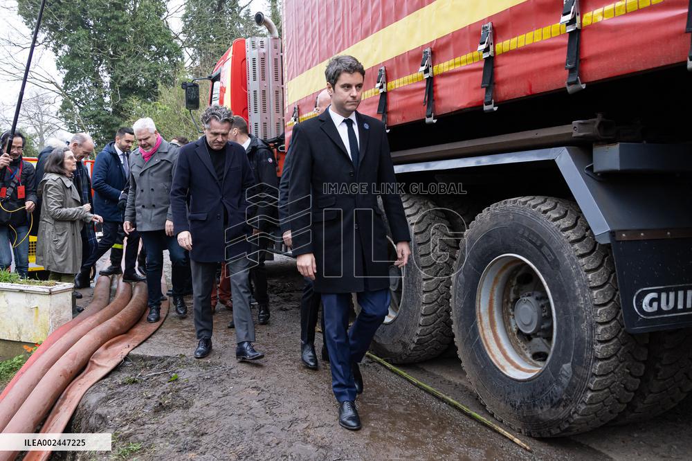 PM Attal on visit in Pas de Calais