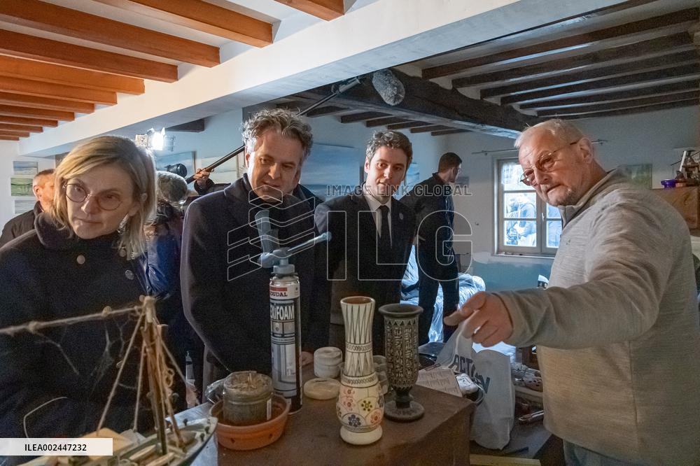 PM Attal on visit in Pas de Calais