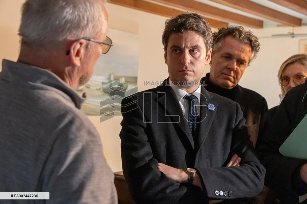 PM Attal on visit in Pas de Calais