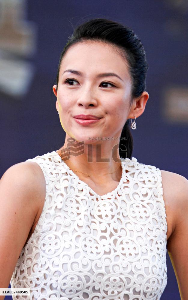 Actress Zhang Ziyi Attends a Celebration Event At A Property in Zhengzhou