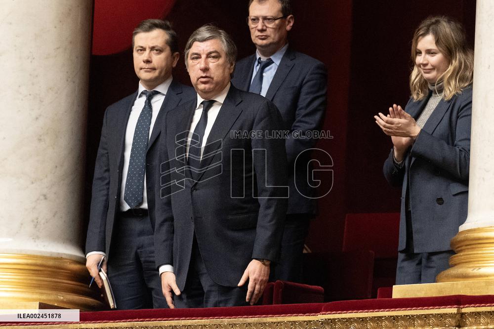 French Parliament debates on security pact with Ukraine - Paris