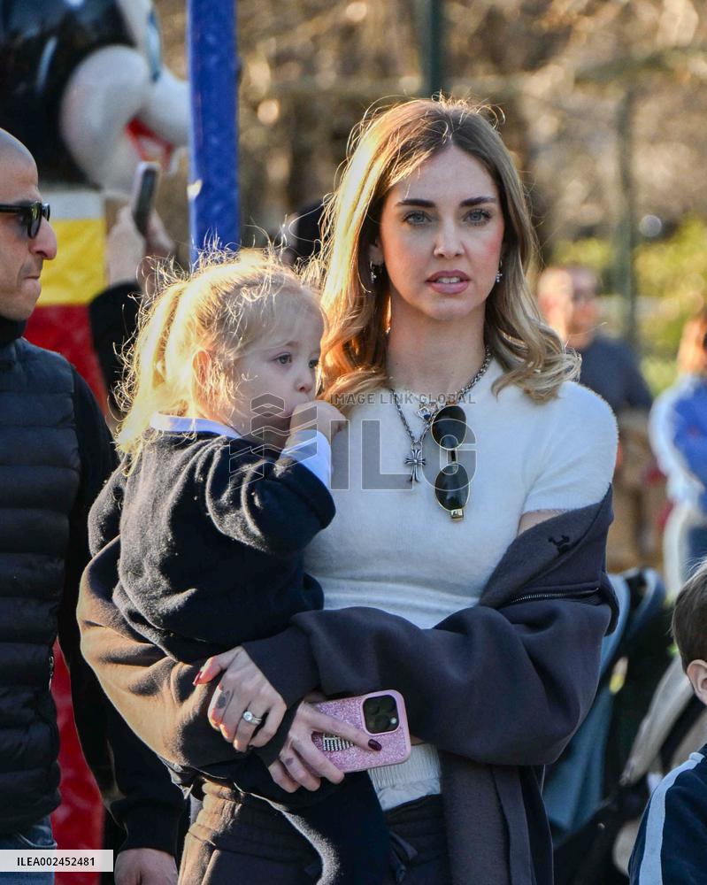 Chiara Ferragni At The Park - Milan